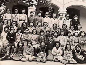 SIDI BEL ABBES ECOLE THIERS FILLES 1952 XXX